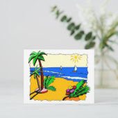 ビーチシーン ポストカード (スタンド正面)