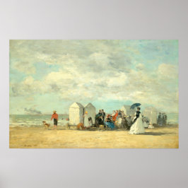 ビーチシーン – ユージェーンブダンファインアート ポスター