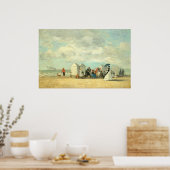 ビーチシーン – ユージェーンブダンファインアート ポスター (キッチン)