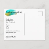 ビーチシーン　新住所発表 案内ポストカード (裏面)