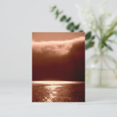 ビーチシーン – 星踊りオンザウォーター – セピア ポストカード (スタンド正面)