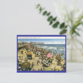 ビーチシーン、海シティNJヴィンテージ ポストカード (スタンド正面)