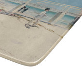 ビーチシーン(Holiday at Mentone) (Australian Art) カッティングボード (角)