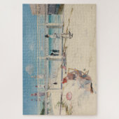 ビーチシーン(Holiday at Mentone) (Australian Art) ジグソーパズル (縦)