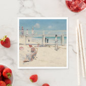 ビーチシーン(Holiday at Mentone) (Australian Art) スタンダードランチョンナプキン (インサイチュ)