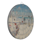 ビーチシーン(Holiday at Mentone) (Australian Art) ダーツボード (正面左)