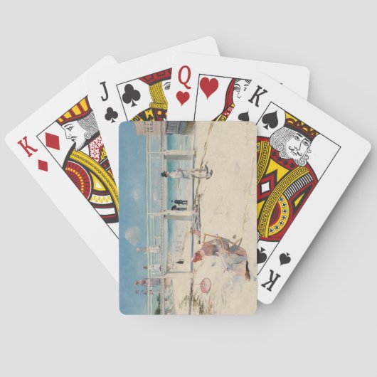 ビーチシーン(Holiday at Mentone) (Australian Art) トランプ (裏面)