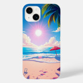 ビーチシーン(Sun and Clouds mobile) Case-Mate iPhoneケース (裏面)