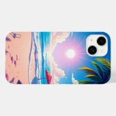 ビーチシーン(Sun and Clouds mobile) Case-Mate iPhoneケース (裏面 (横))