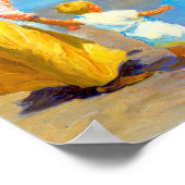 ビーチシーンbyエドワード・ヘンリー・ポットサスト ポスター (角)