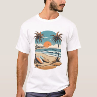 ビーチシーンTシャツ Tシャツ