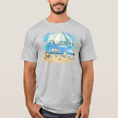ビーチシーンTシャツ Tシャツ (正面)