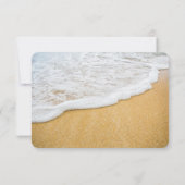 ビーチシーンWishing Well Wordingアイディアカード 招待状 (裏面)