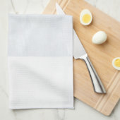 ビーチシー海ホワイトブルー キッチンタオル (四つ折り)