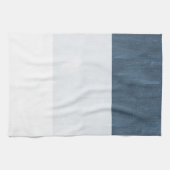 ビーチシー海ホワイトブルー キッチンタオル (横)