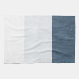 ビーチシー海ホワイトブルー キッチンタオル