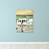 ビーチシー素晴らしン、アートヴィンテージ絵を描ズ キャンバスプリント (インサイチュ (ウッドフロア))