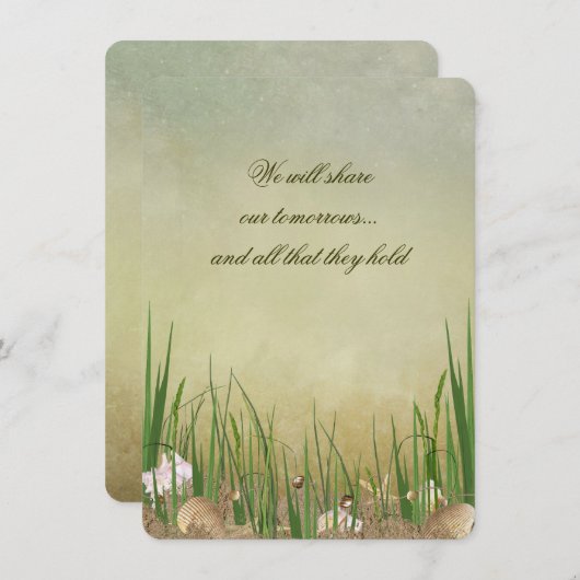 ビーチシー結婚ヘルズ 招待状 (正面/裏面)