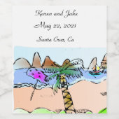 ビーチシー結婚ンのワインラベル ワインラベル (シングルラベル)