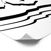 ビーチシー&水玉模様ビーチサンダルバスルームポスター ポスター (角)