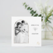 *~*ビーチシーAR7 RSVP写真QR 結婚s 招待状 (スタンド正面)