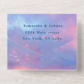 ビーチスカイトロピカルデスティネーションハワイサマー オールインワン招待状 (裏面)