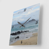 ビーチスクウェア・ウォール・クロック スクエア壁時計 (傾斜)