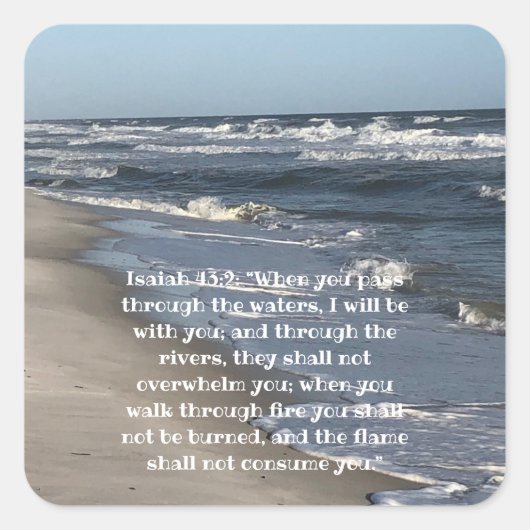 ビーチスクエアステッカー スクエアシール (正面)