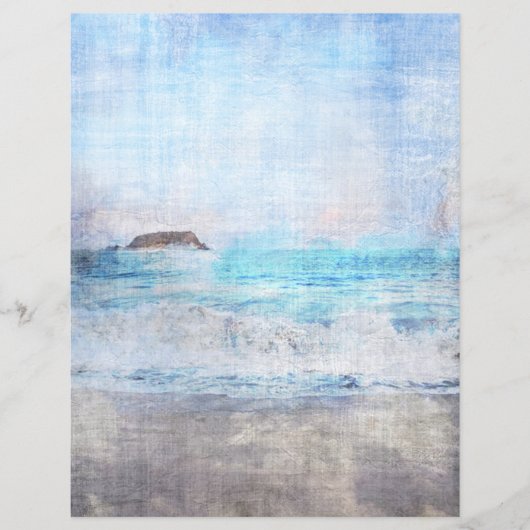 ビーチスクラップブック紙 (正面)