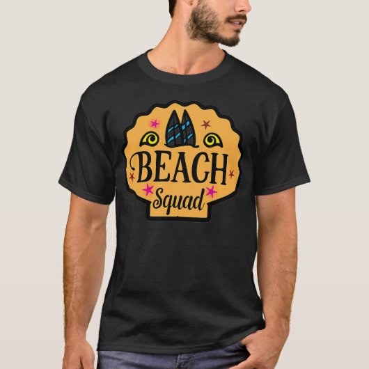 ビーチスクワッドの最高の友達名言 -  Tシャツ (正面)
