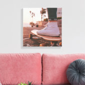 ビーチスケートで滑る キャンバスプリント (インサイチュ (リビング))