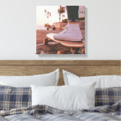 ビーチスケートで滑る キャンバスプリント (インサイチュ (寝室))