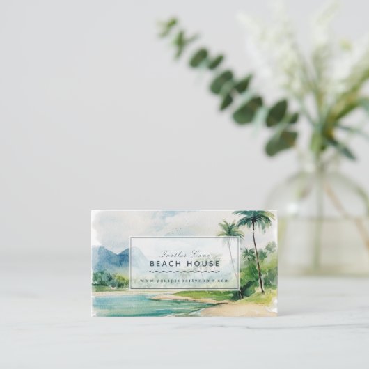 ビーチスケープビーチハウスコテージB&Bレンタルズ 名刺 (スタンド正面)