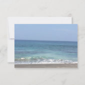 ビーチスタイルの結婚式招待状 招待状 (裏面)