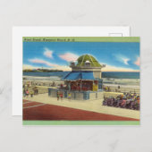 ビーチスタンド、ハンプトンビーチ、ニューハンプシャー ポストカード (正面/裏面)