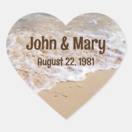 ビーチスターズ 結婚記念日 ハートシール