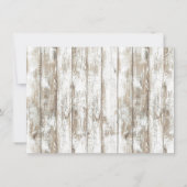 ビーチスターフィッシュアジサイフローラジャーブライダルシャワー 招待状 (裏面)