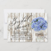 ビーチスターフィッシュアジサイフローラジャーブライダルシャワー 招待状 (正面)