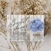 ビーチスターフィッシュアジサイフローラジャーブライダルシャワー 招待状