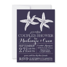 ビーチスターフィッシュカップル結婚ズブライダルシャワー