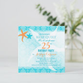 ビーチスターフィッシュサプライズ誕生日パーティー 招待状 (スタンド正面)