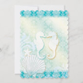 ビーチスターフィッシュサマーブライダルシャワー 招待状 (裏面)