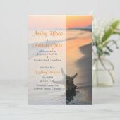 ビーチスターフィッシュサンセットウェディングレセプションのみ 招待状 (スタンド正面)