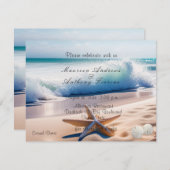 ビーチスターフィッシュサンドウェーブ 招待状 (正面/裏面)