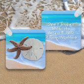ビーチスターフィッシュサンドドル結婚式の引き出物 キーホルダー