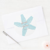 ビーチスターフィッシュシール3"ラウンド ラウンドシール (封筒)