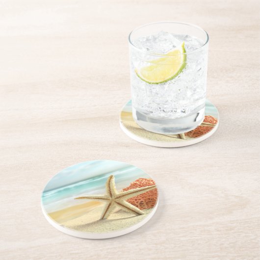 ビーチスターフィッシュストーンコースター コースター (側面)