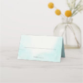 ビーチスターフィッシュレース及びリボンターコイズ プレイスカード (裏面)