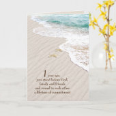 ビーチスターフィッシュ1周年記念 カード (黄色い花)