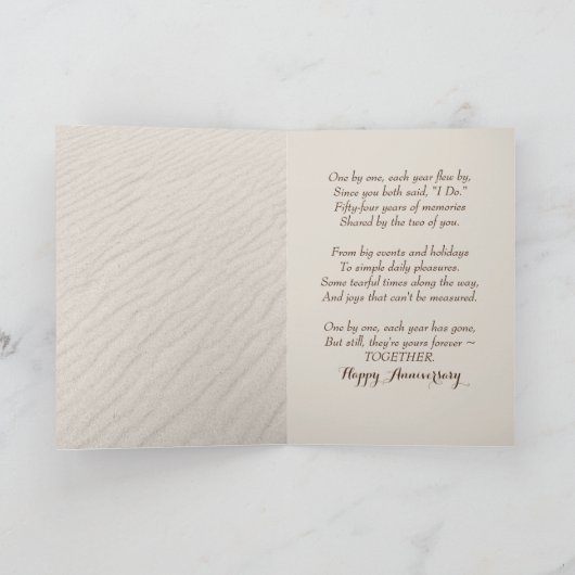 ビーチスターフィッシュ54周年記念 カード (内部)